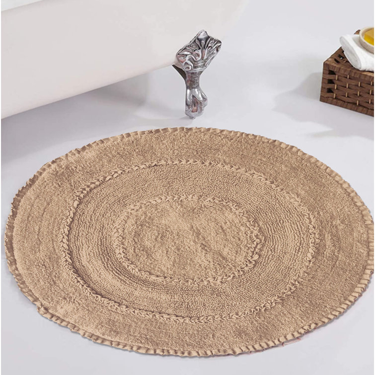 Gracie Oaks Radiant Bath Rug 22 Inch Round Natural & Reviews Wayfair.ca